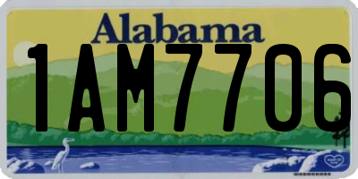AL license plate 1AM7706