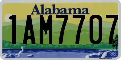 AL license plate 1AM7707