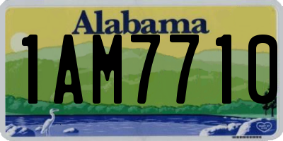 AL license plate 1AM7710