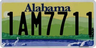 AL license plate 1AM7711