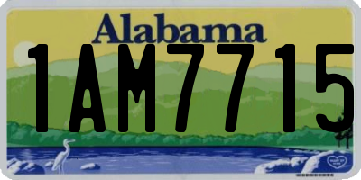 AL license plate 1AM7715