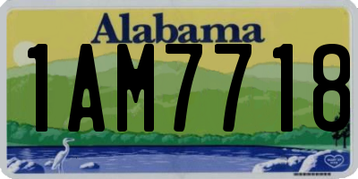 AL license plate 1AM7718