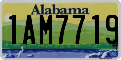 AL license plate 1AM7719