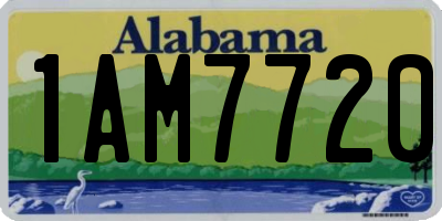 AL license plate 1AM7720