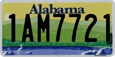 AL license plate 1AM7721