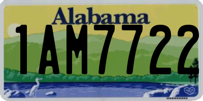 AL license plate 1AM7722