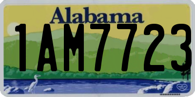 AL license plate 1AM7723