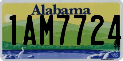 AL license plate 1AM7724