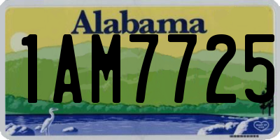AL license plate 1AM7725