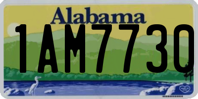 AL license plate 1AM7730