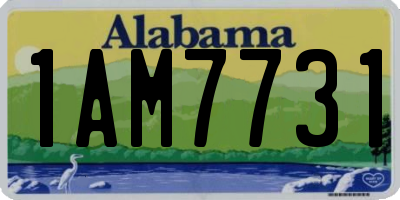 AL license plate 1AM7731