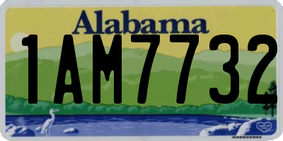AL license plate 1AM7732