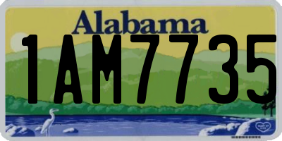 AL license plate 1AM7735