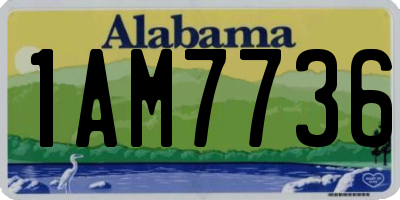 AL license plate 1AM7736