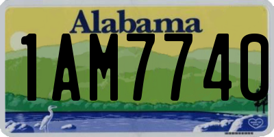 AL license plate 1AM7740
