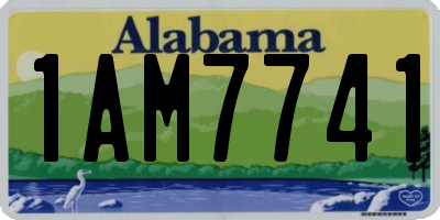 AL license plate 1AM7741
