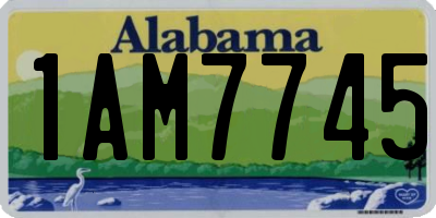 AL license plate 1AM7745