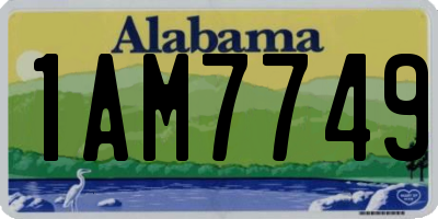 AL license plate 1AM7749