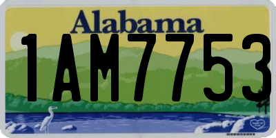AL license plate 1AM7753