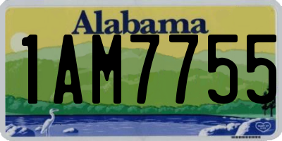 AL license plate 1AM7755