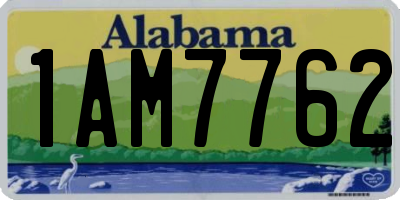 AL license plate 1AM7762
