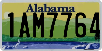 AL license plate 1AM7764