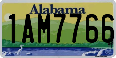 AL license plate 1AM7766