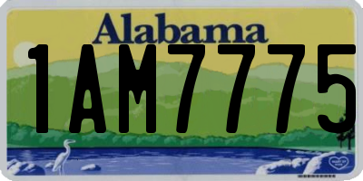 AL license plate 1AM7775