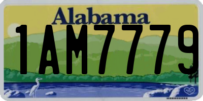 AL license plate 1AM7779