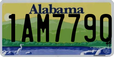 AL license plate 1AM7790