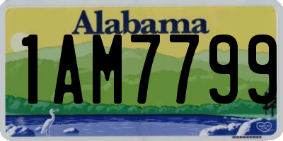 AL license plate 1AM7799