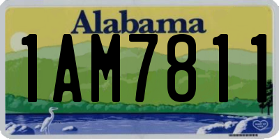 AL license plate 1AM7811