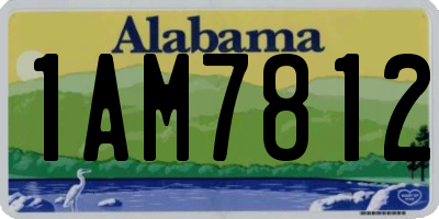 AL license plate 1AM7812