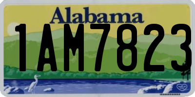 AL license plate 1AM7823