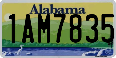 AL license plate 1AM7835