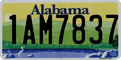 AL license plate 1AM7837