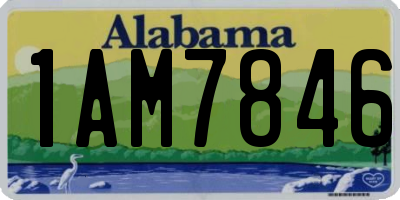 AL license plate 1AM7846