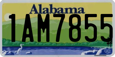 AL license plate 1AM7855