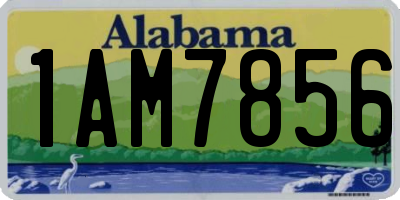 AL license plate 1AM7856