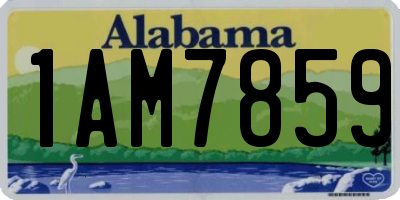 AL license plate 1AM7859