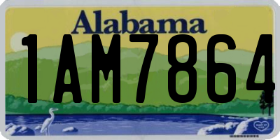 AL license plate 1AM7864