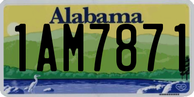 AL license plate 1AM7871