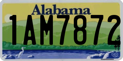 AL license plate 1AM7872