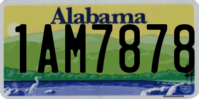 AL license plate 1AM7878