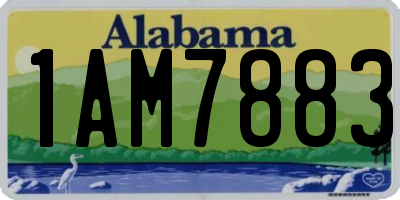 AL license plate 1AM7883