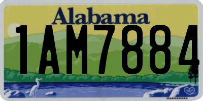 AL license plate 1AM7884