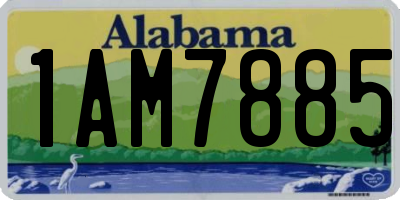 AL license plate 1AM7885