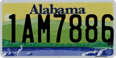 AL license plate 1AM7886