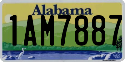 AL license plate 1AM7887