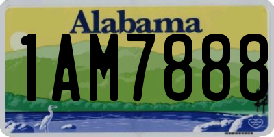 AL license plate 1AM7888